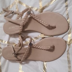 BCBG tan sandals, used once!!